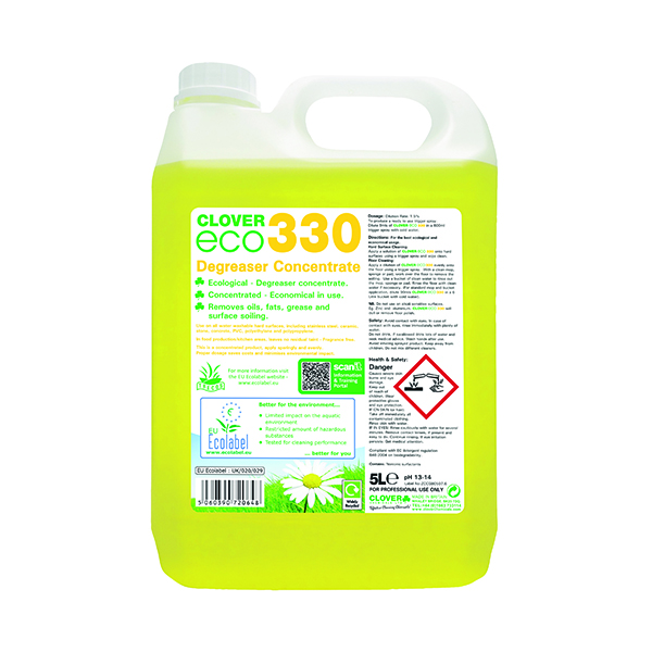 CLOVER ECO 330 DEGREASR CONCNT 5L P2