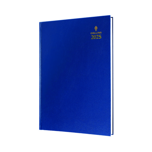 COLLINS A4 DESK DIARY WTV BLUE 2025