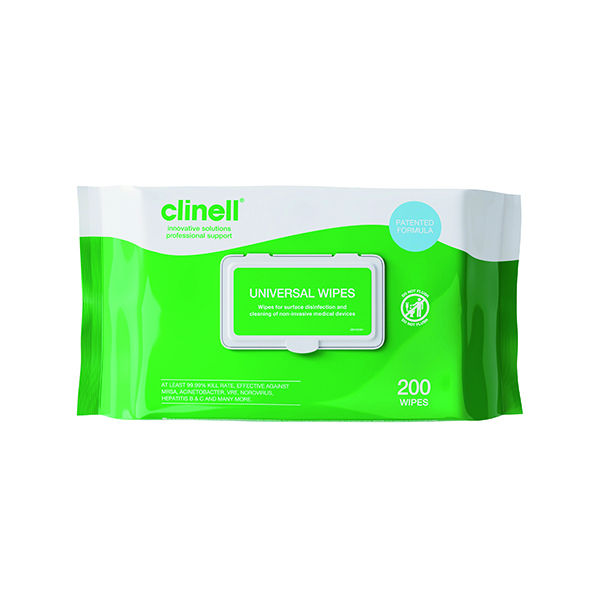 CLINELL UNIVERSAL SAN WIPES PK200