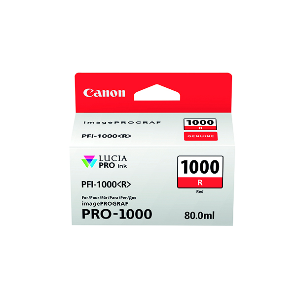 CANON PFI-1000R INK CARTRIDGE RED