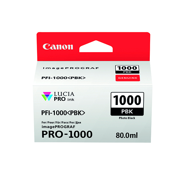 CANON PFI-1000PBK INK CART PHBLK