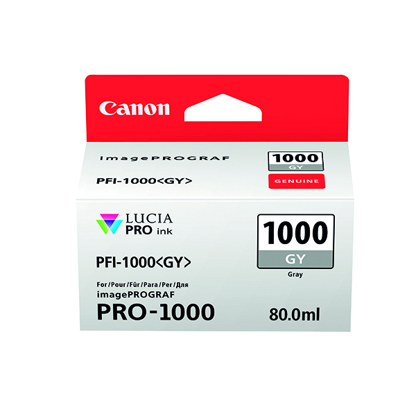 CANON PFI-1000GY INK CARTRIDGE GREY