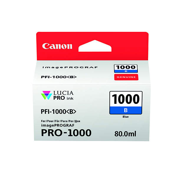 CANON PFI-1000B INK CARTRIDGE BLUE