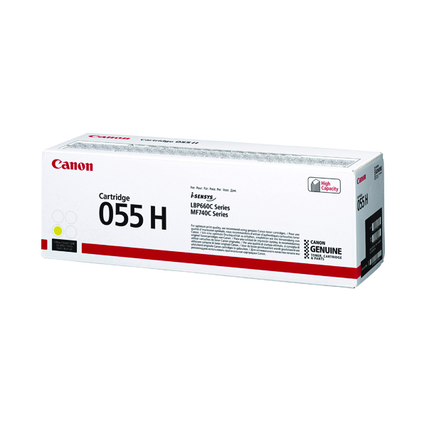 CANON 055H TONER CART HY YELLOW