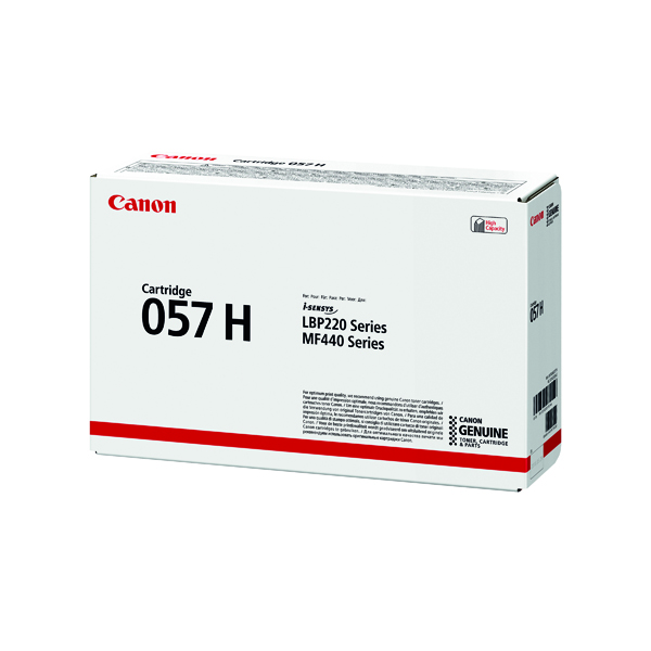 CANON 057H TONER CART HY BLACK