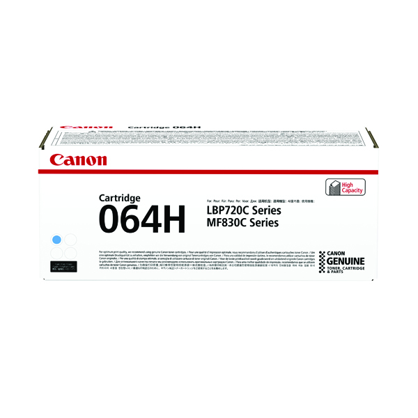 CANON 064H TONER CARTRIDGE HY CYAN