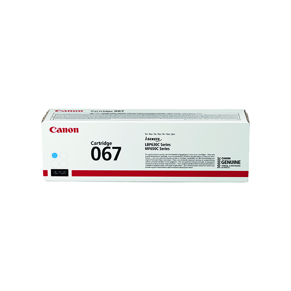 CANON 067 TONER CARTRIDGE CYAN