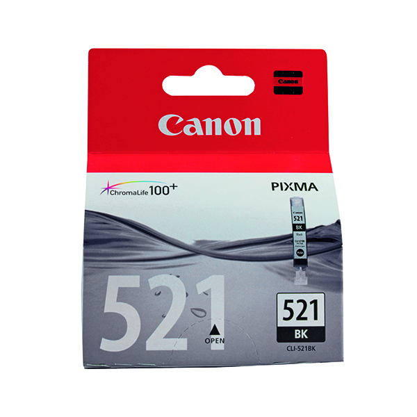 CANON CLI-521BK INKJET CART BLACK