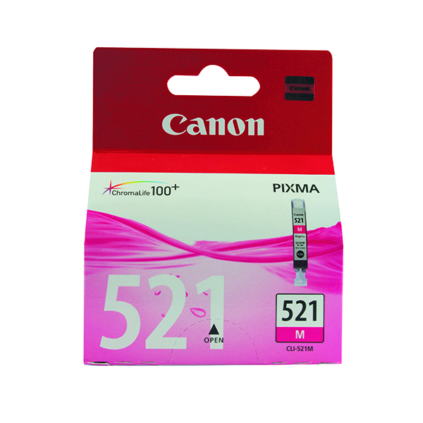 CANON CLI-521M INKJET CART MAGENTA