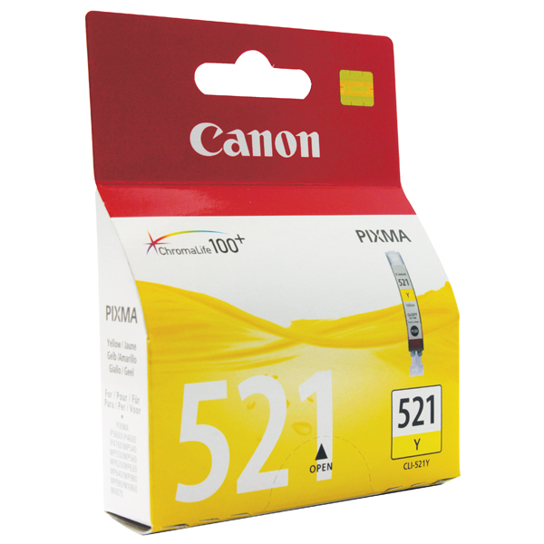 CANON CLI-521Y INKJET CART YELLOW