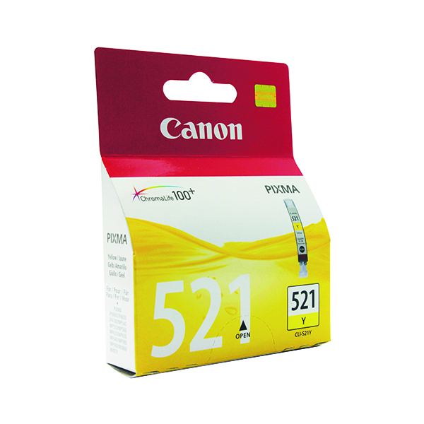 CANON CLI-521Y INKJET CART YELLOW