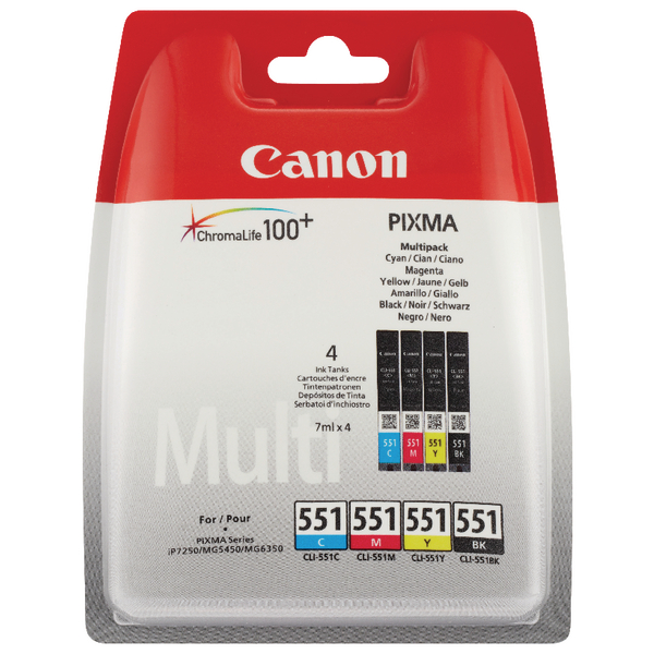 Canon CLI-551 Ink Cartridge Mpk CMYK