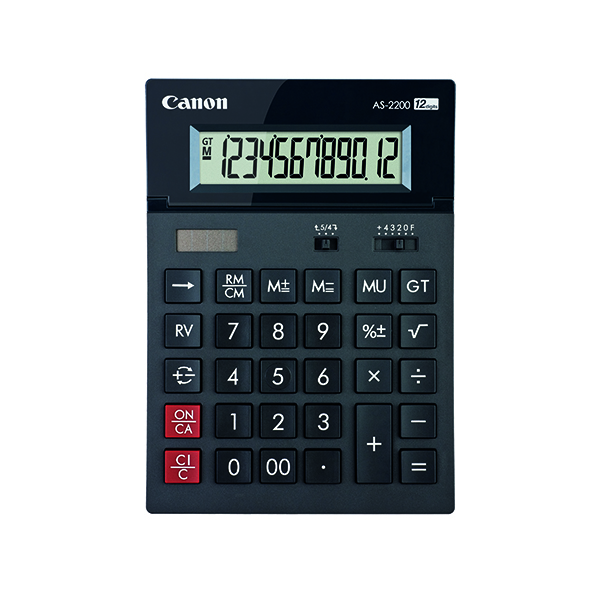 CANON AS-2200 12 DIGIT DESKTOP CALC