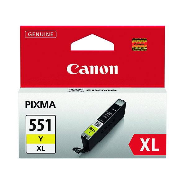 CANON CLI-551XLY INK CART HY YLW