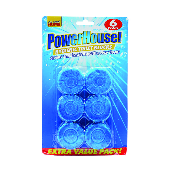 POWER HOUSE HYGIEN WC BLOCKS BLU PK6