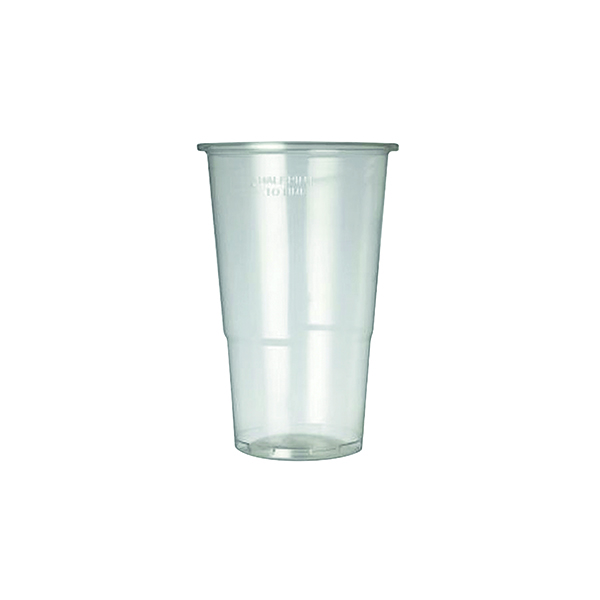 PLASTIC HALF PINT GLASS P50