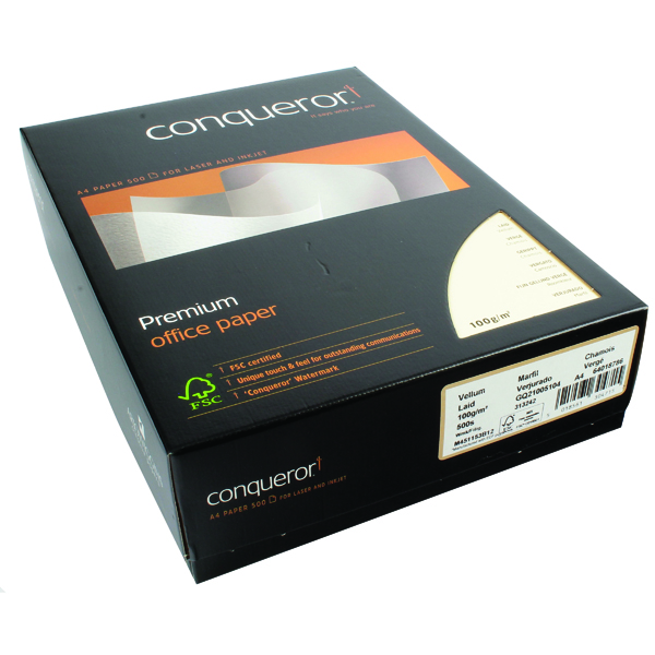 CONQ LAID VELLUM A4 100GSM PK500