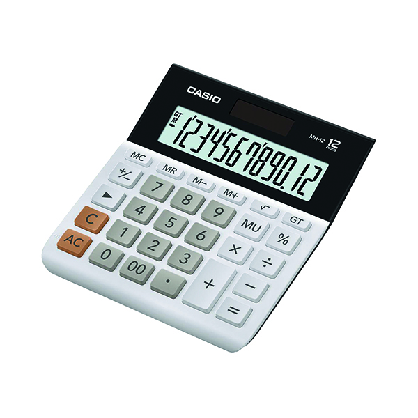 CASIO MH-12-WE 12-DIGIT DESKTOP CALC