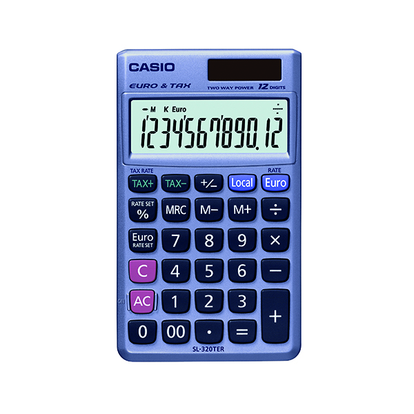 CASIO 12-DIGIT POCKET CALCULATOR