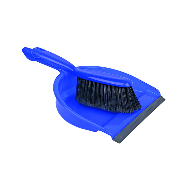 DUSTPAN AND BRUSH SET BLUE