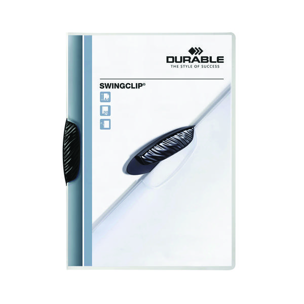 DURABLE SWINGCLIP FOLDER A4 BLK PK25