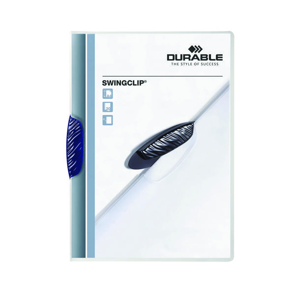 DURABLE SWINGCLIP FOLDER DK BLU PK25