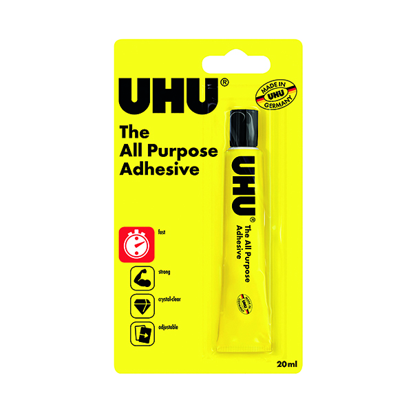 UHU ALL PURPOSE ADHESIVE 20ML PK10