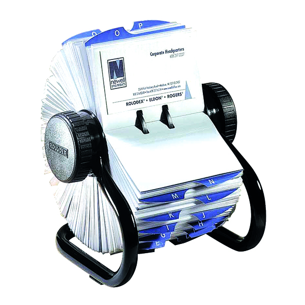 ROLODEX 200 ROTARY CARD FILE BLK