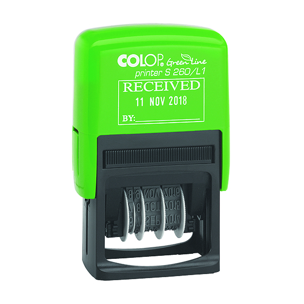 COLOP S260/L1 GRNLINE DATESTAMP RECD