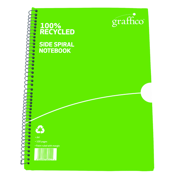 Graffico Recyc Wbnd Notebook A4 Pk10
