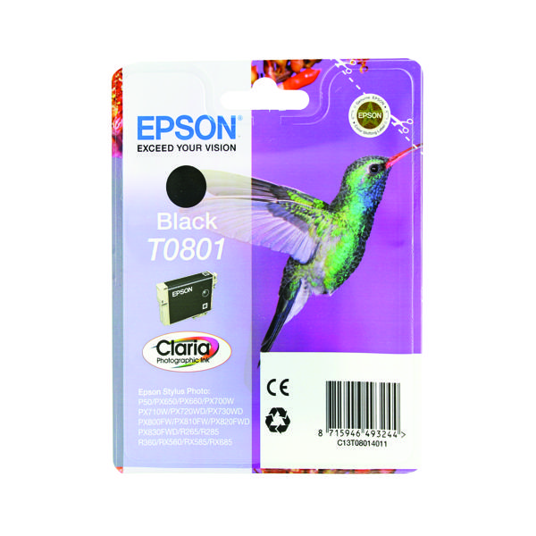 EPSON T0801 PHOTO INK CART BLK