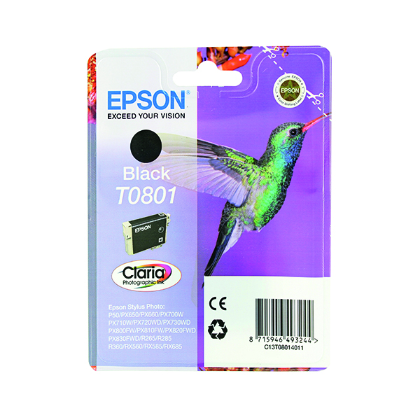 EPSON T0801 PHOTO INK CART BLK