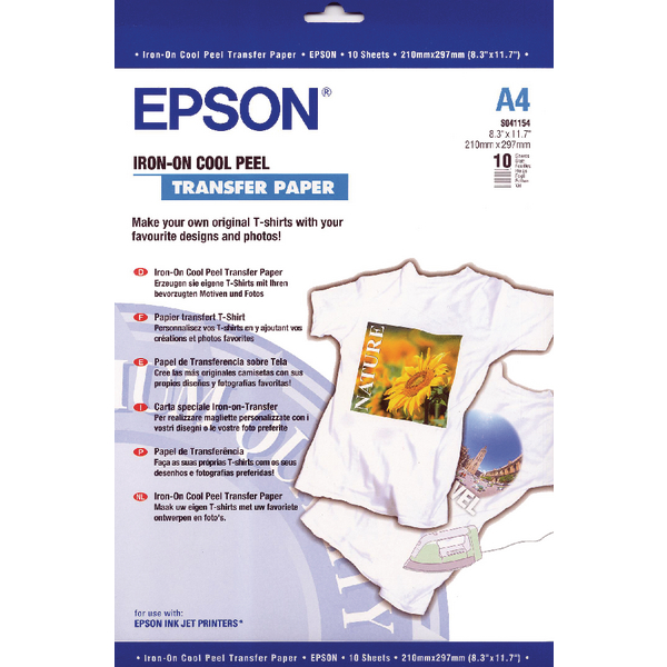 EPSON IRON-ON T-SHIRT TRANSFER 10SHT