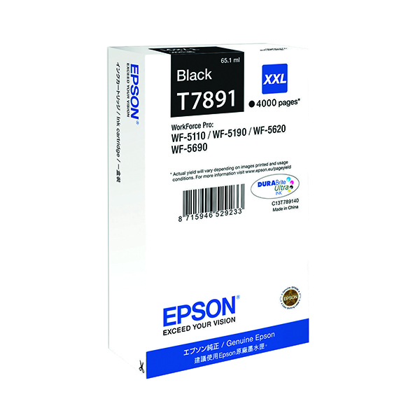 EPSON T7891 INK DURABRITE ULTXXL BLK