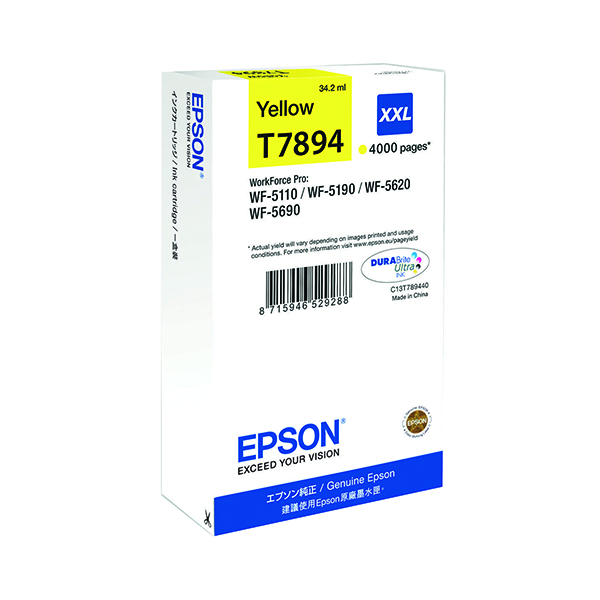 EPSON T7894 INK DURABRITE ULTXXL YLW