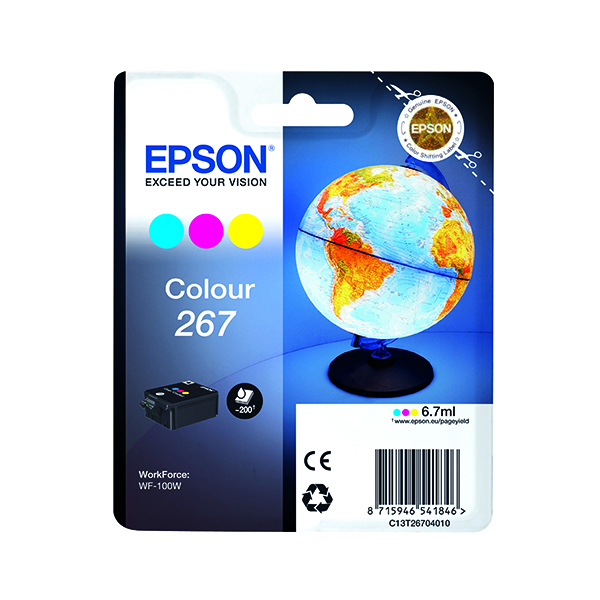 EPSON 267 INK CART TRI-COLOUR CMY