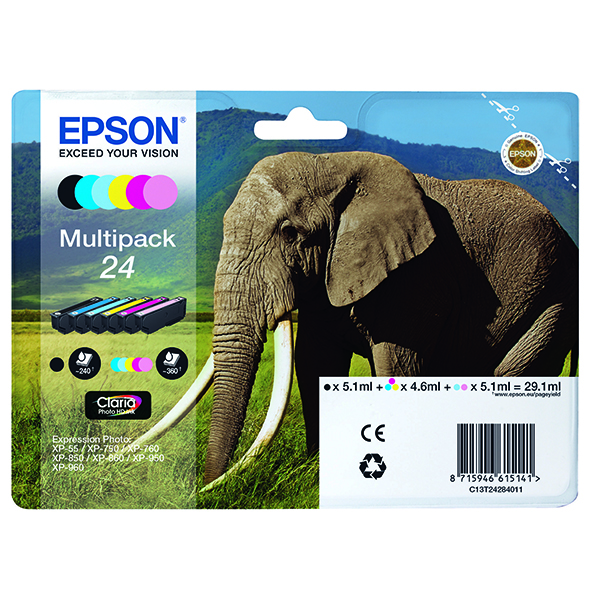 EPSON 24 INK PHO HD CMYK/L CY/L MAG