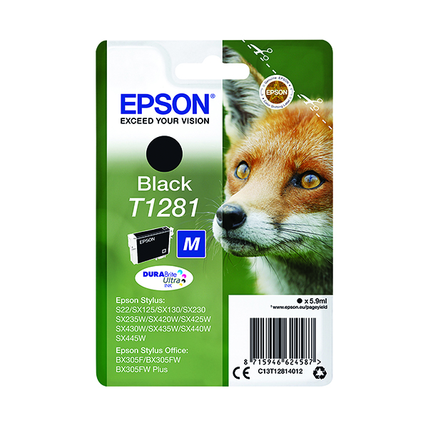 EPSON T1281 INK DURABRITE ULT BLACK