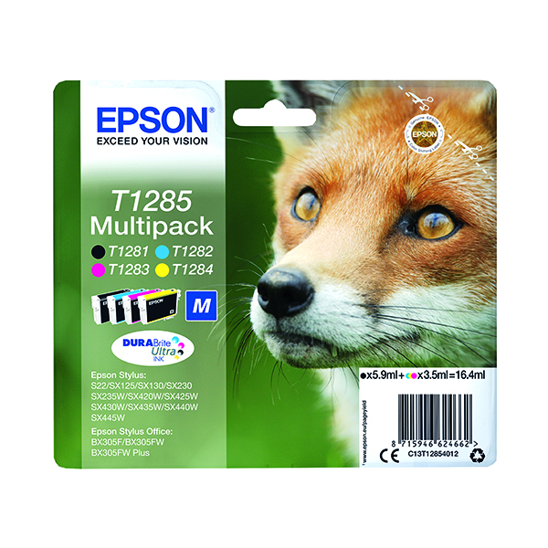 EPSON T1285 INK DURABRITE ULT CMYK