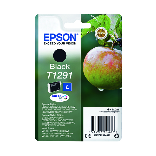 EPSON T1291 INK DURABRITE ULT HY BLK