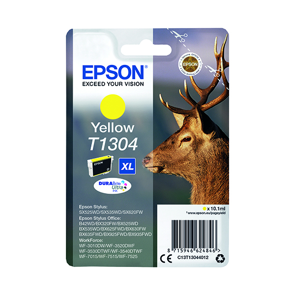 EPSON T1304 INK DURABRITE XHY YLW