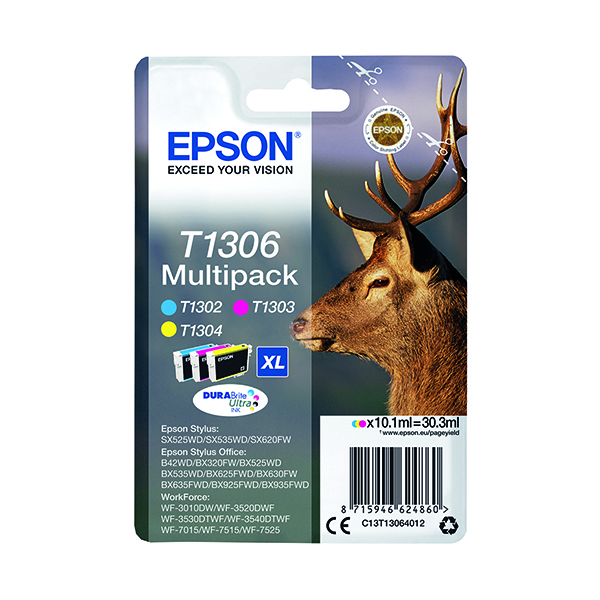 EPSON T1306 INK DURABRITE XHY CMY