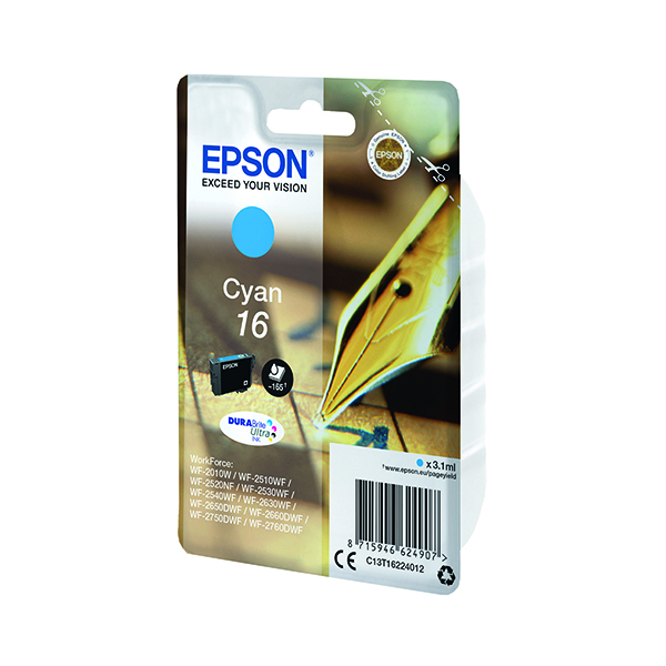 EPSON 16 INKJET CARTRIDGE CYAN