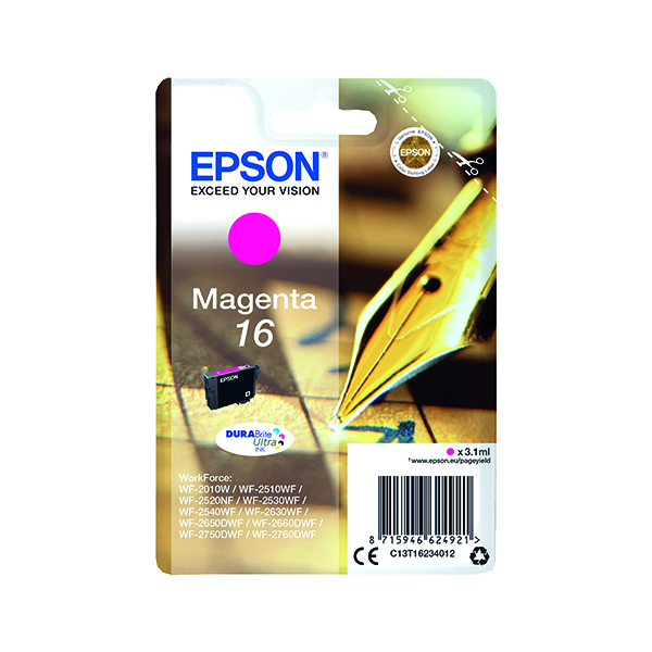 EPSON 16 INKJET CARTRIDGE MAGENTA