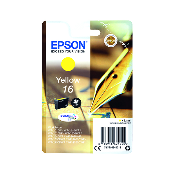 EPSON 16 INKJET CARTRIDGE YELLOW