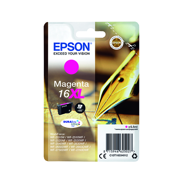 EPSON 16XL INK CARTRIDGE HY MAGENTA