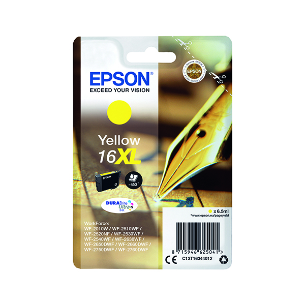 EPSON 16XL INK CARTRIDGE HY YELLOW