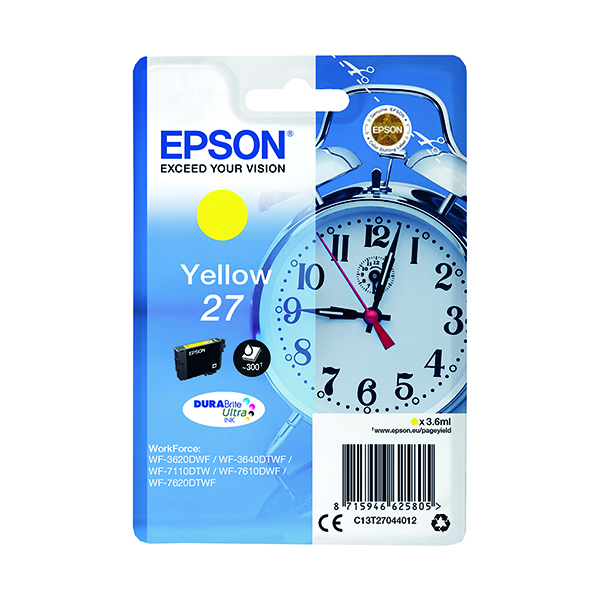 EPSON 27 INKJET CARTRIDGE YELLOW