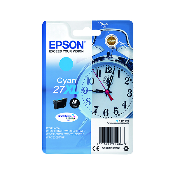 EPSON 27XL INK CARTRIDGE CYAN