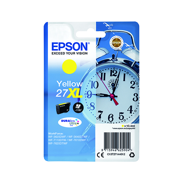 EPSON 27XL INK CARTRIDGE YELLOW